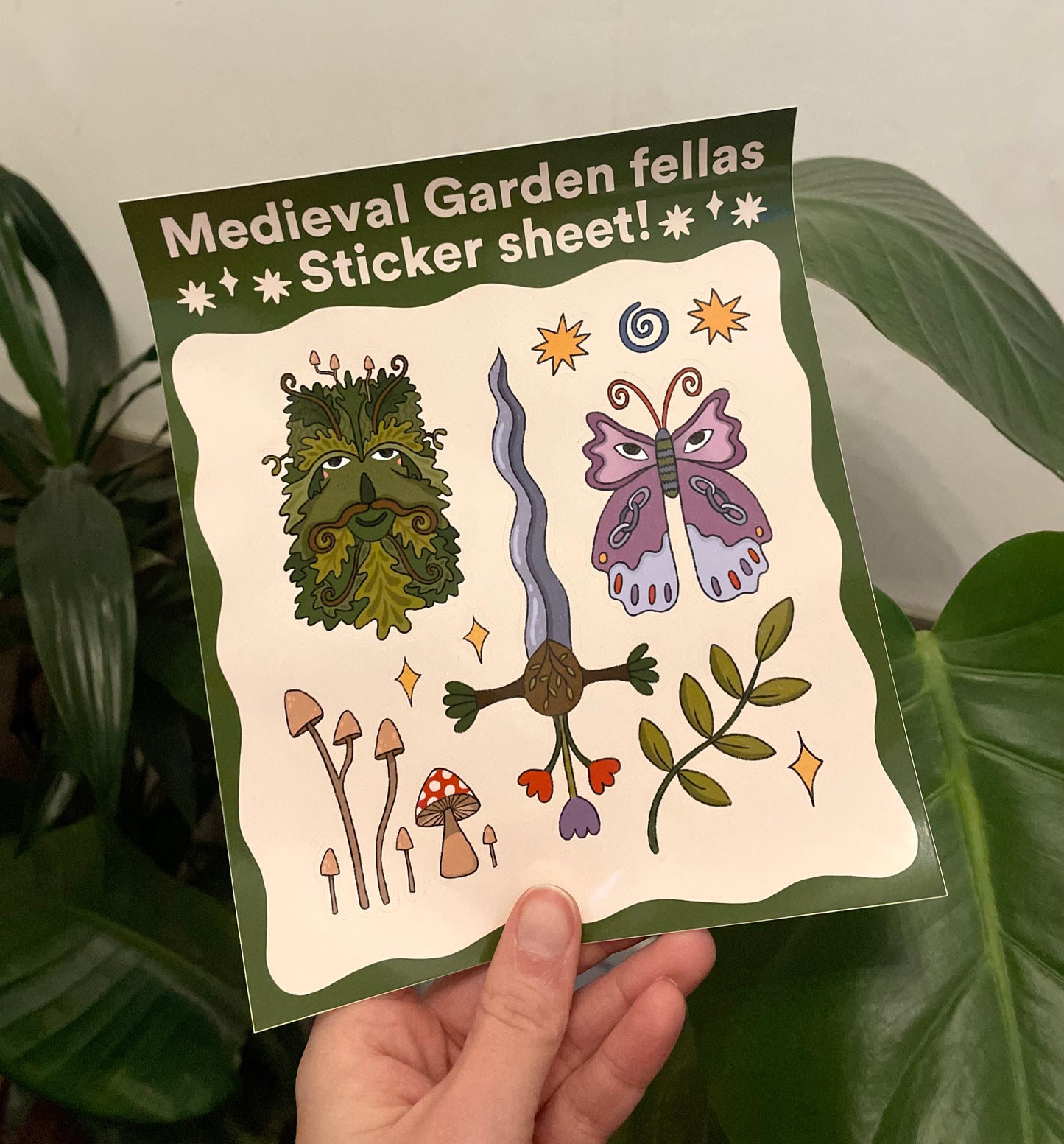 Medieval Garden Fellas Sticker Sheet!