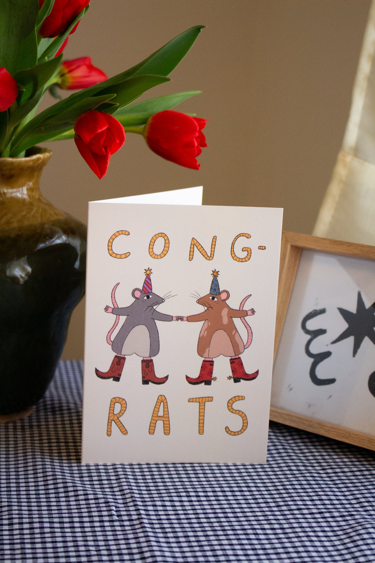 Cong-rats Greeting Card