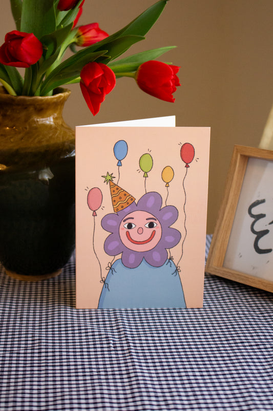 Balloon Man Greeting Card