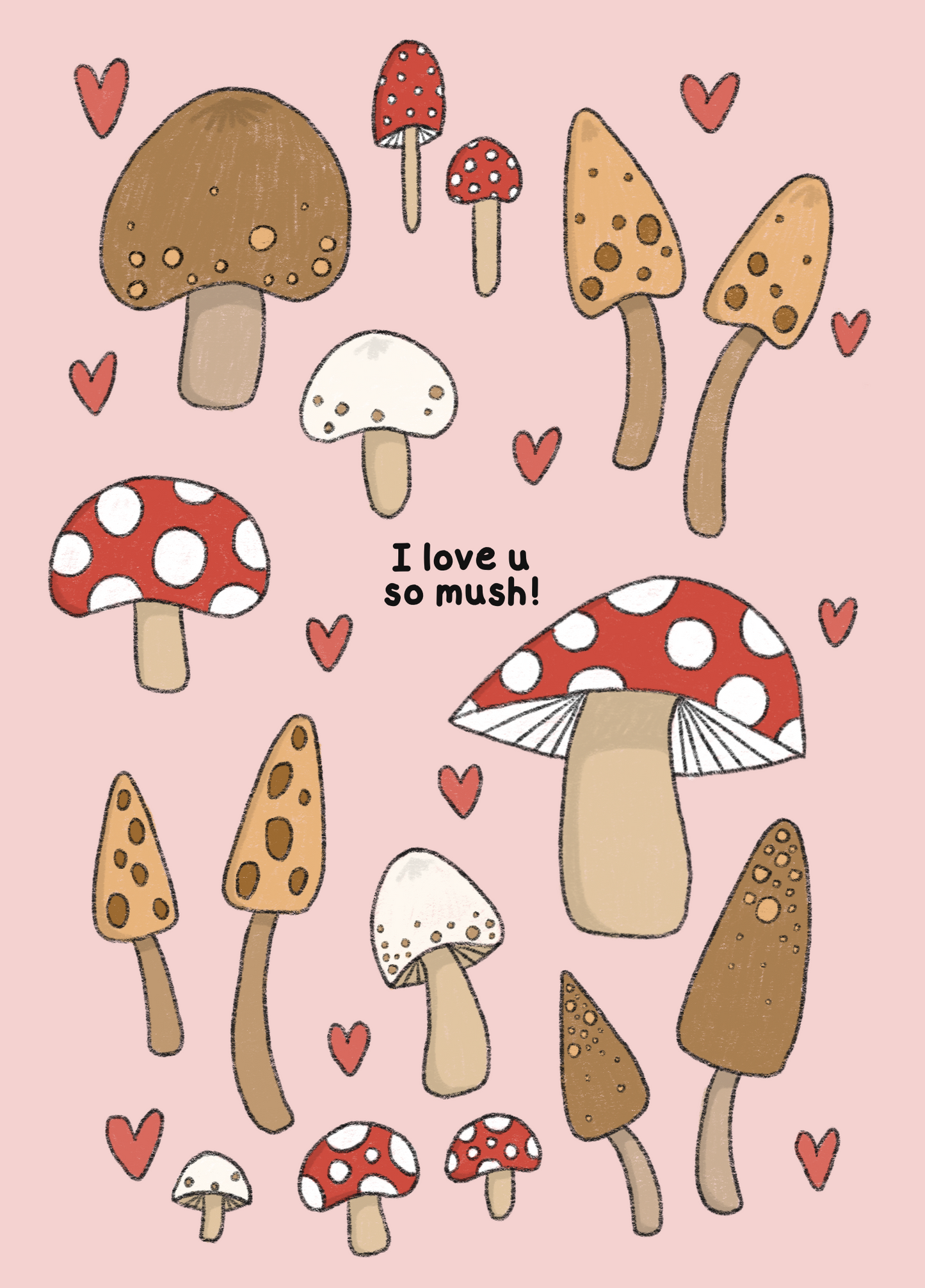 I love you so mush Greeting Card