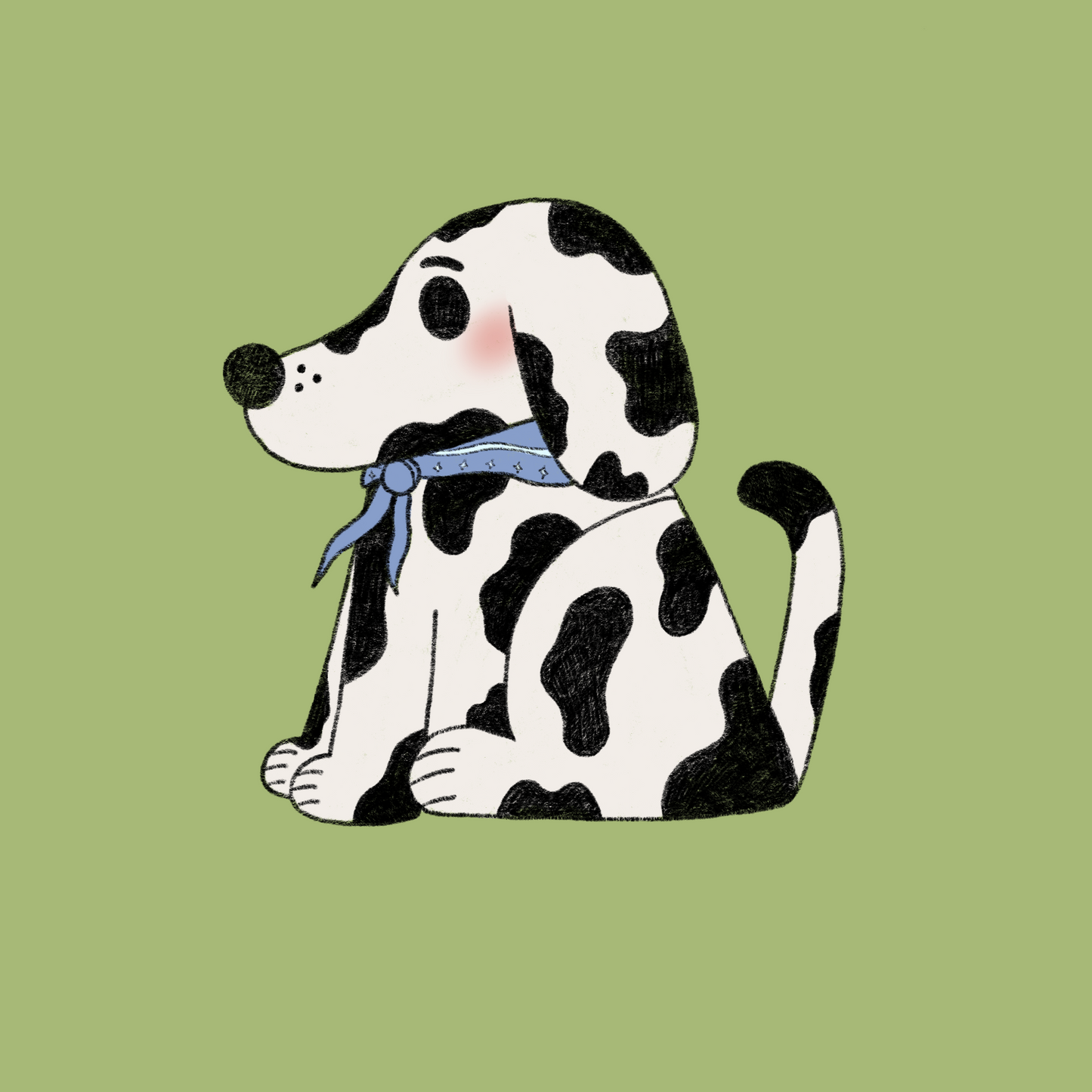 Bingo the dog Paper Sticker!